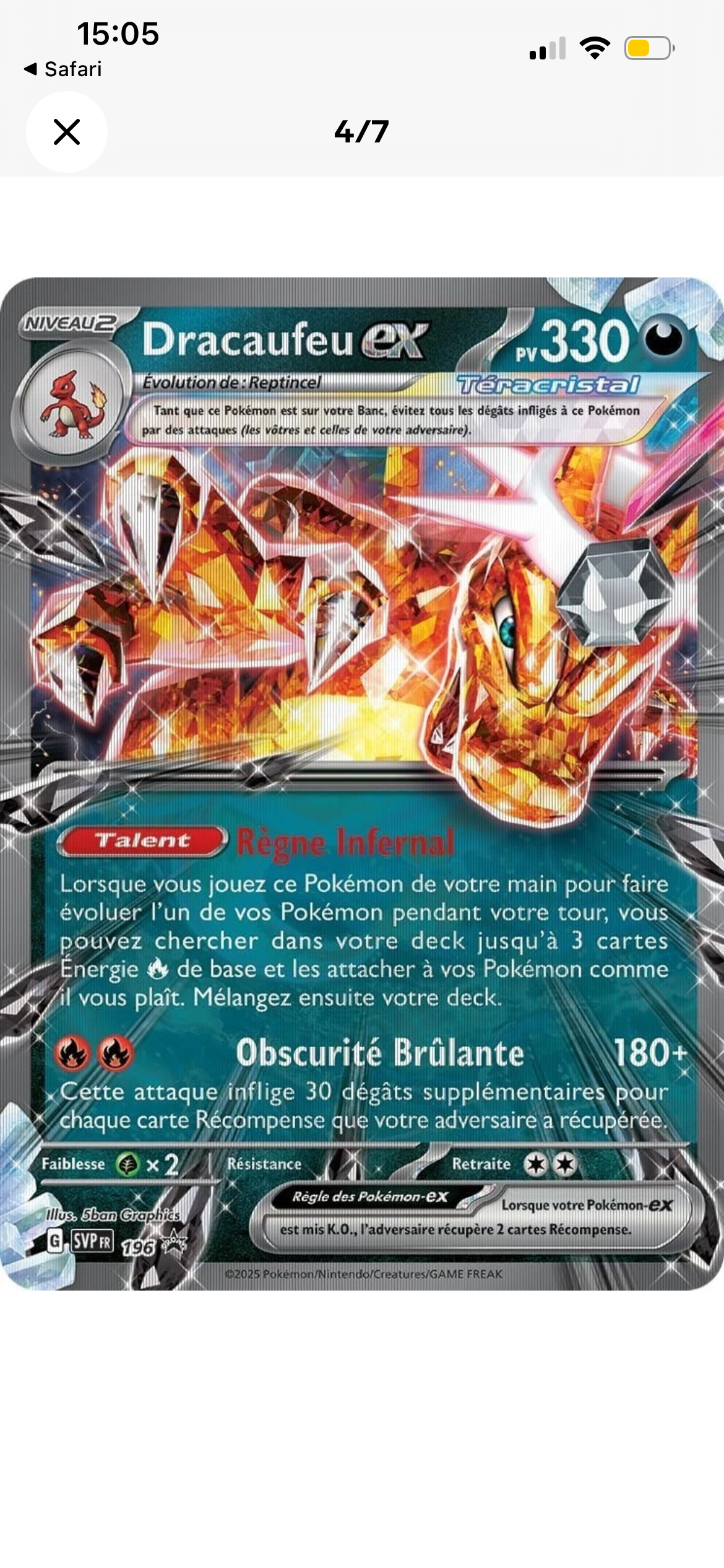 Coffret Dracaufeu ex